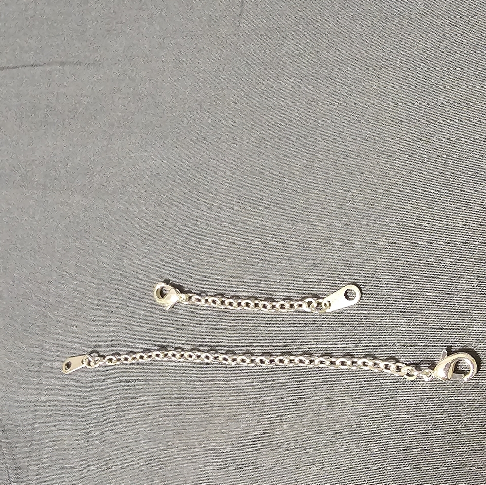 Silver Chain Extenders NWOT